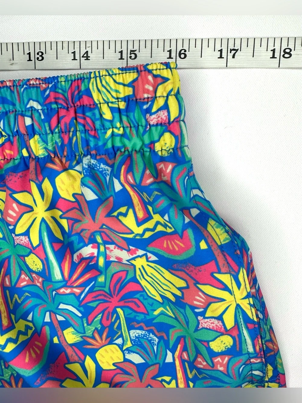 Chubbies Men’s Stretch Swim Trunks Banana Palm Tree Pattern Size XL